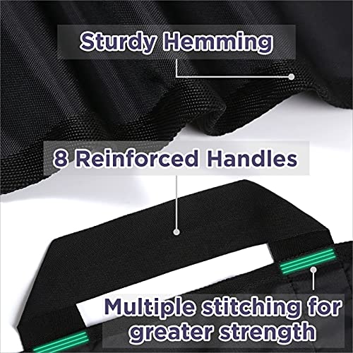 Bed Positioning Pad with Reinforced Handles 48" x 40" Lifting Turning Patient Sheet Transfer Blanket for Caregiver