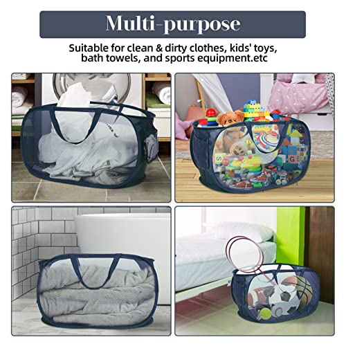 4 Pack Collapsible Laundry Baskets (4 Count)