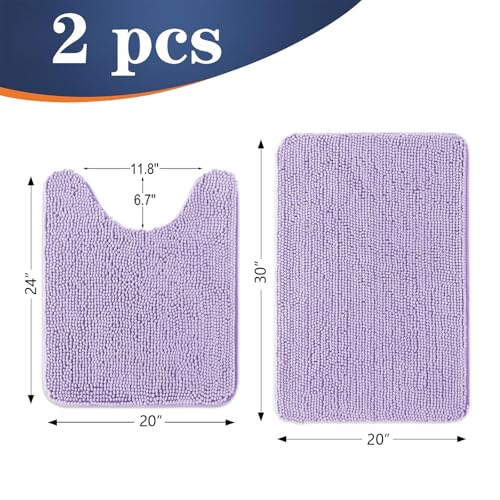 Chenille Bathroom Rugs Mats Sets 2 Piece