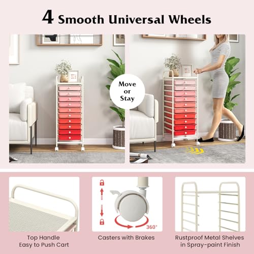 10 Drawer Storage Cart w