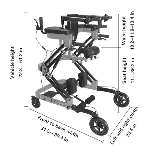 Adjustable Medical Walker with Stand
