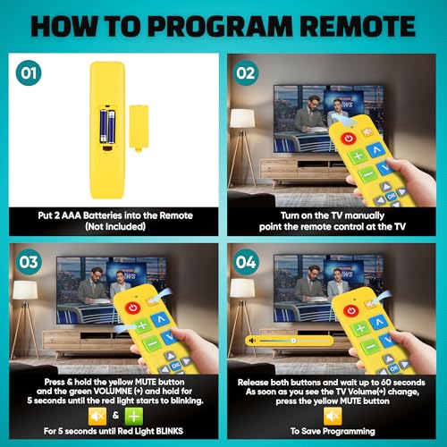 Big Button Universal TV Remote
