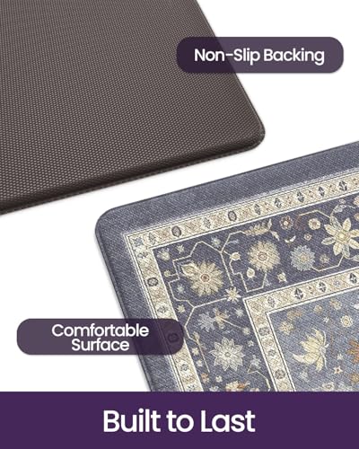 Kitchen Floor Mats Cushioned Anti Fatigue Runner Rug 23x59 Dark Grey (11.5 Sq Ft)