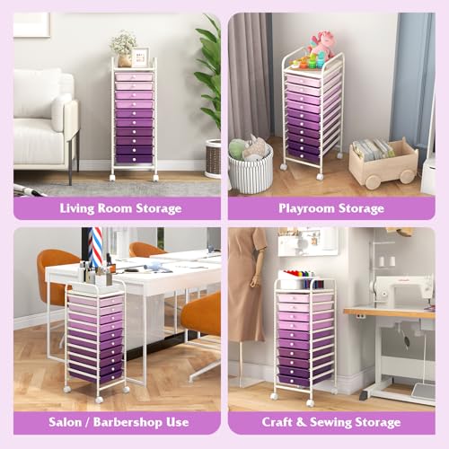 10 Drawer Storage Cart w
