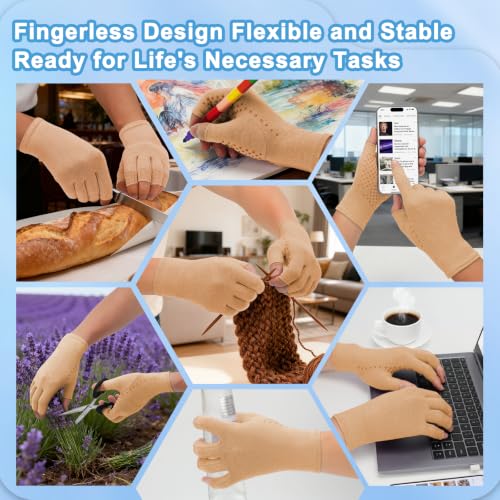 2 Pair Arthritis Compression Gloves for Hand Arthritis (2 Count)