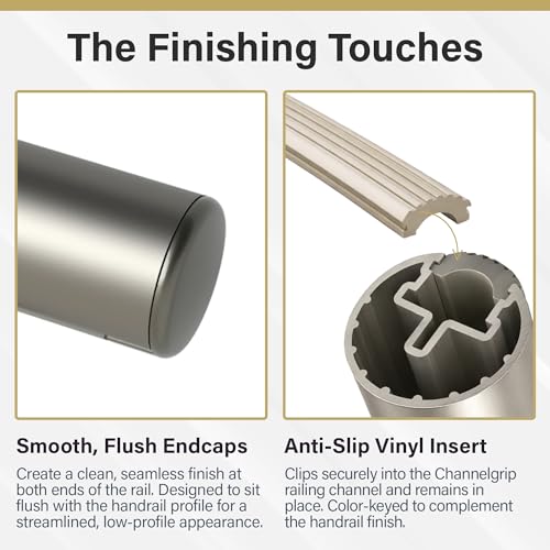 Champagne 13ft Flush Handrail Kit