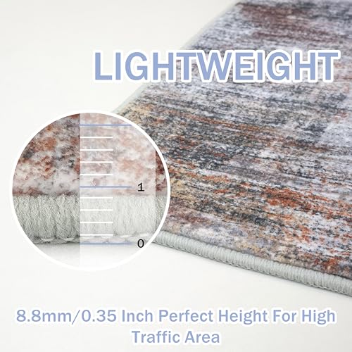 Abstract Runner Rug 2x10 Ft Washable Runners for Hallways - Bel Marant