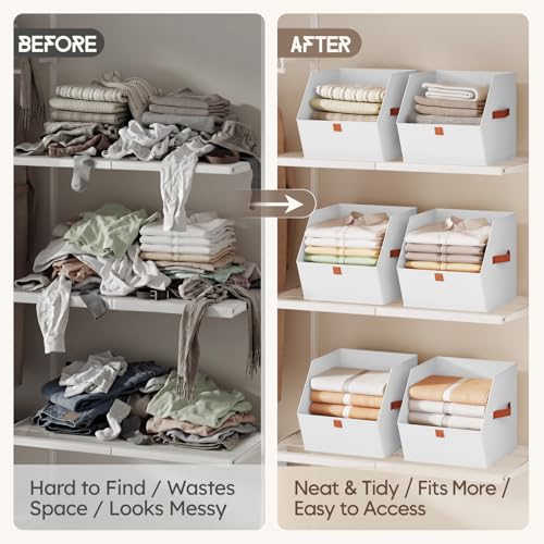 Fabric Closet Storage Cubes (6 Count)