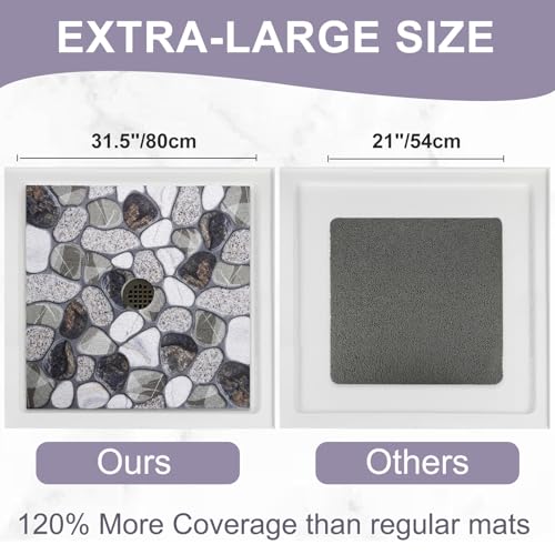 Square Shower Mat Non Slip