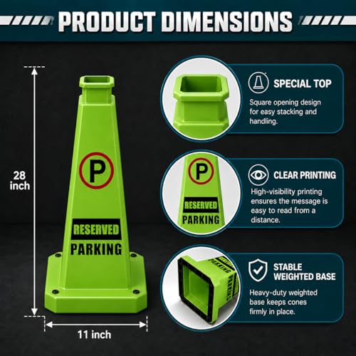 Reserved Parking Cones 6 Pack