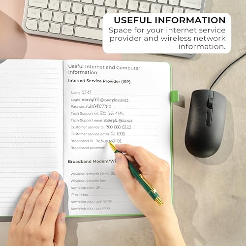 Password Book with Alphabetical Tabs