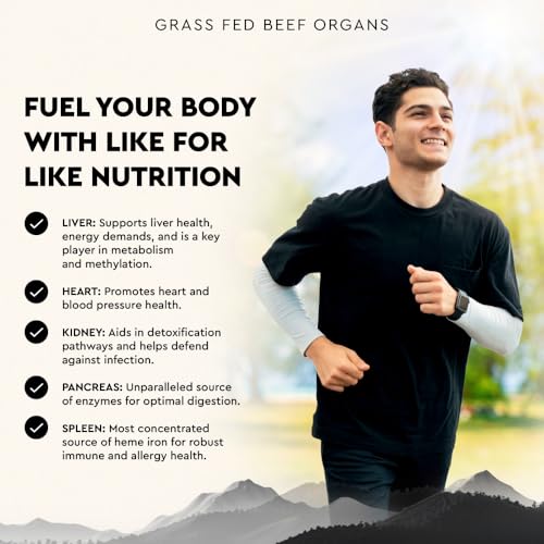 Grass Fed Primal Beef Organ Supplement (180 Count)