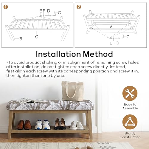 Entryway Shoe Bench