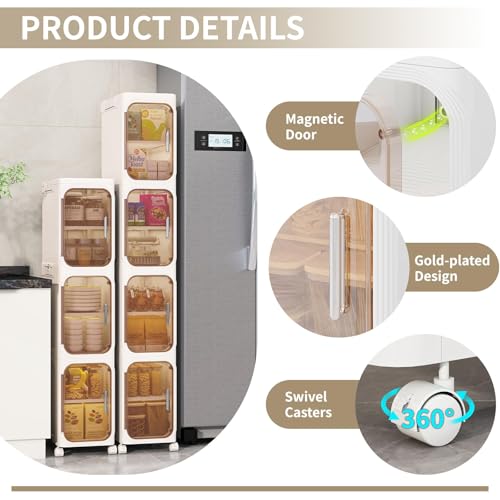 3 Tier Slim Bathroom Storage Cabinet