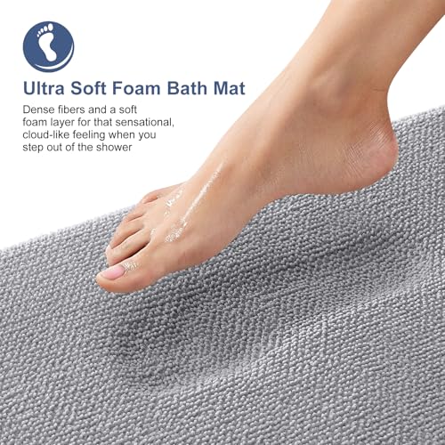 Memory Foam Bathroom Runner Rug 47x17