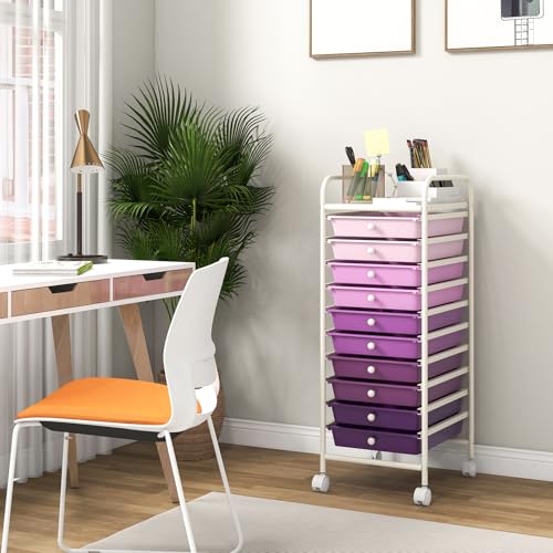 10 Drawer Storage Cart w