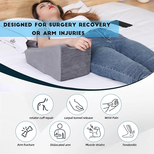 Arm Pillow Arm Rest Pillow Arm Elevation Pillow Ergonomic Support Pillow for Sleeping