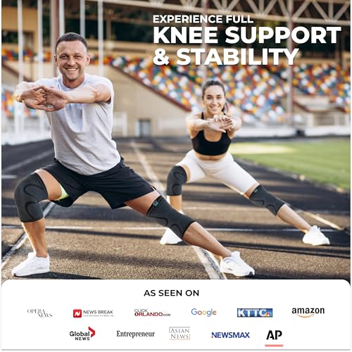 Compression Knee Brace for Women & Men (2 Count)