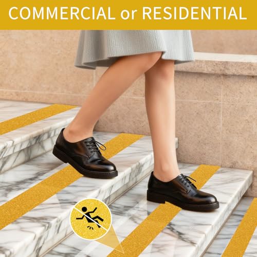 Anti Slip Safety Tape 2" x30FT Yellow Non (30 Foot)