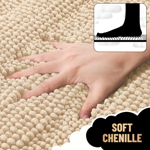 Thick Large Bathroom Rugs 59x35