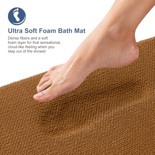 Memory Foam Bathroom Runner Rugs 59x24