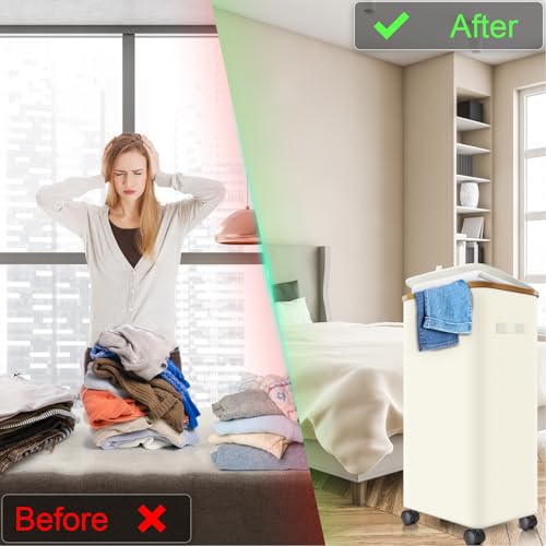 Laundry Hamper with Wheels
