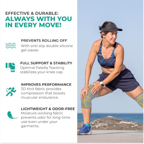 Compression Knee Brace for Women & Men (2 Count)