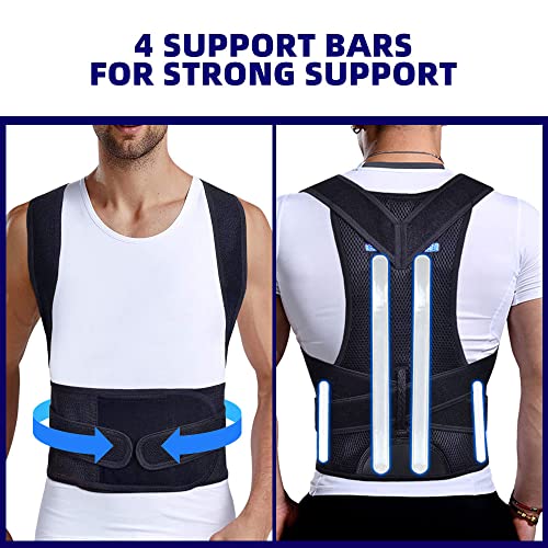 Upgraded Posture Corrector Back Brace for Men and Women