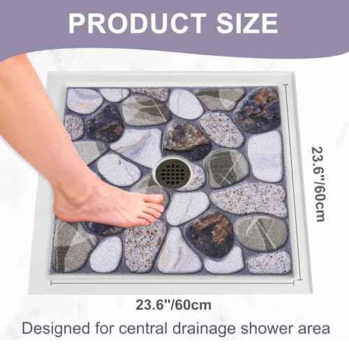 Square Shower Mat Non Slip