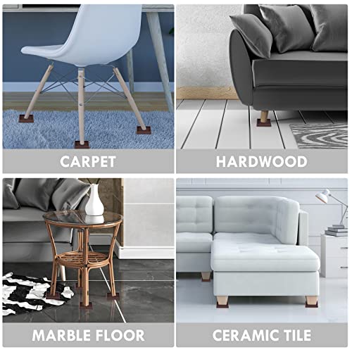 2X2 Rubber Caster Cups (4 Count)