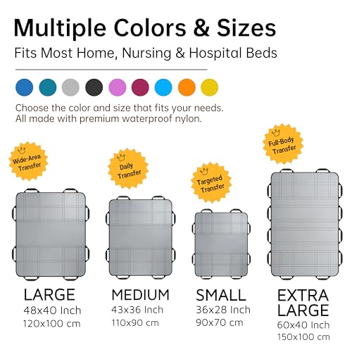 Upgraded 3 Layer Positioning Bed Pad with Handles