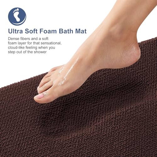 Memory Foam Bathroom Runner Rugs 50x30