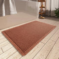 Upgraded Waffle Bath Mat Ultra Absorbent Non Slip Bathroom Mat (2 Sq Ft)