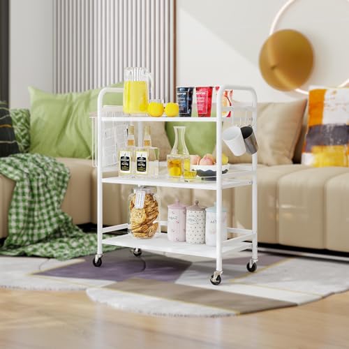 3 Tier Metal Rolling Utility Cart