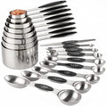 Measuring Cups and Spoons Set of 17 Double Sided Magnetic Measuring Spoons
