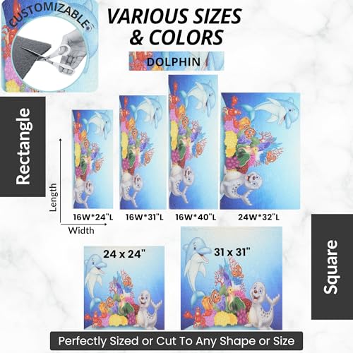 Extra Large Square Shower Mat Non Slip