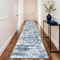 Long Hallway Runner Rug 2.6x12 ft Textured Non Slip for Dogs (31.2 Sq Ft)