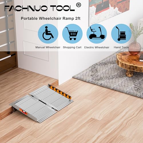 FACHNUO Portable Wheelchair Ramp 2FT (11 1)