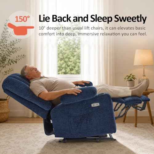 Oversized Power Lift Recliner Chair for Big and Tall Elderly