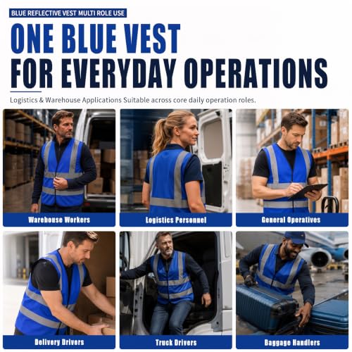 2 5 Year Blue Kids high vis vest