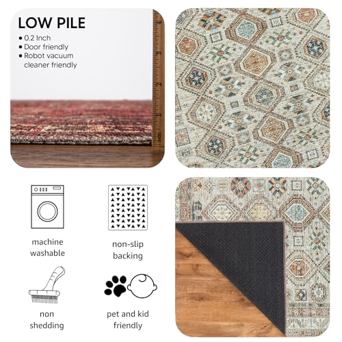 Vintage Washable Entryway Rug