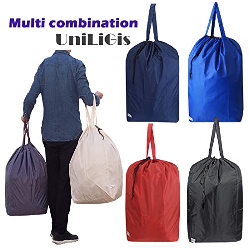 Washable Travel Laundry Bag with Handles and Drawstring (2 Count)