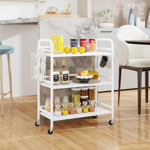 3 Tier Metal Rolling Utility Cart