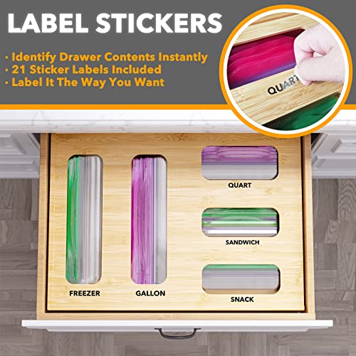 Bag Storage Organizer for Kitchen Drawer