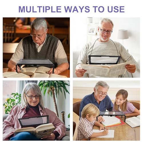 3X Hands Free Magnifying Glass with Light