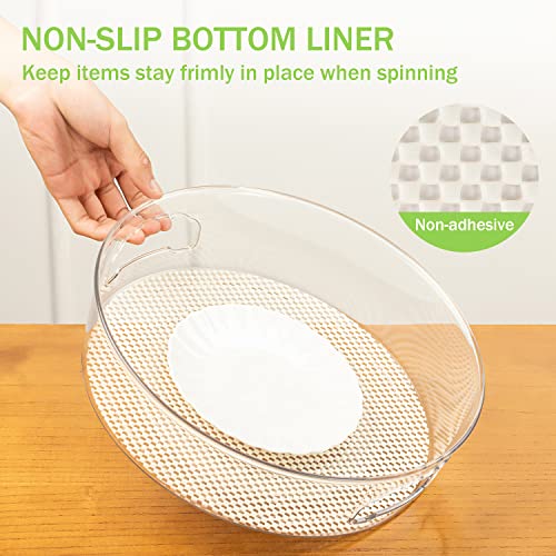 3 Pack Lazy Susan Organizer for Pantry Storage with Non (3 Count)