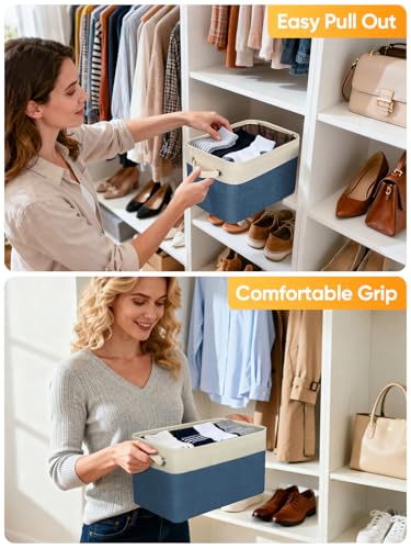1 Pack Fabric Closet Storage Bins for Shelves