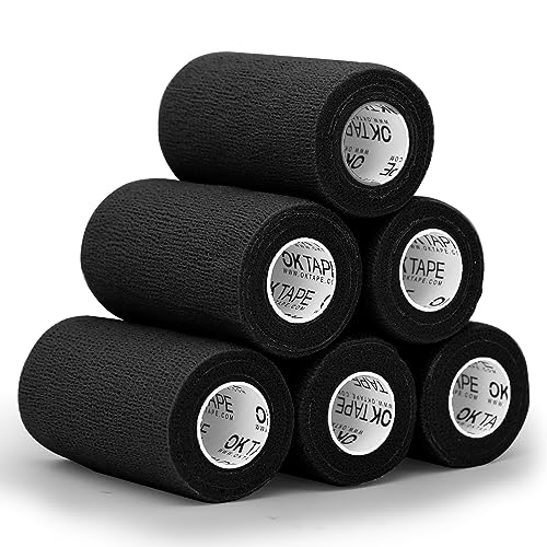 Self Adherent Cohesive Bandages Wrap 6Packs 4" x 5 Yards (6 Count)