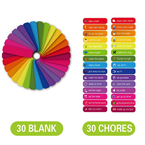 Magnetic Reward Behavior Star Chore Chart for One or Multiple Kids (300 Count)