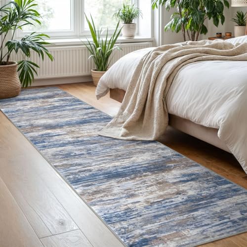 Modern Abstract Hallway Runner Rug (16 Sq Ft)